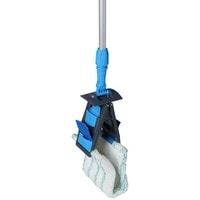Швабра-моп Zizette Flat Mop Microfiber (синий корпус/зеленая ручка)