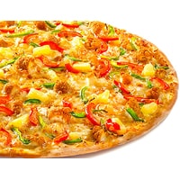 Пицца Папа Джонс Чикен Алоха (тонкое тесто, 35 см)