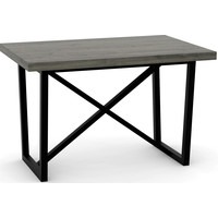 Кухонный стол TMB Loft Бронсон Дуб 1200x600 40 мм (угольный серый)