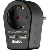 Сетевой фильтр SVEN SF-S1U (черный)