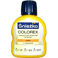 Колеровочная краска Sniezka Colorex 0.1 л (№11, лимонный)