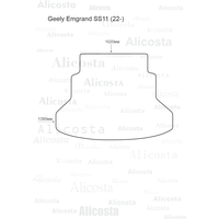 Коврик для багажника Alicosta Geely Emgrand SS11 2022- (багажник, ЭВА 6-уг, бежевый)