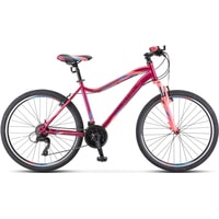 Велосипед Stels Miss 5000 V 26 K010 р.16 2021 (красный/розовый)