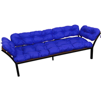 Садовый диван M-Group Дачный с подлокотниками 12170610 (синяя подушка) в Могилеве