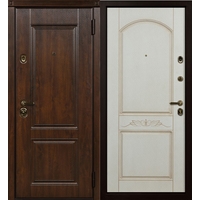 Металлическая дверь Стальная Линия Ривьера для дома 100У (белый)