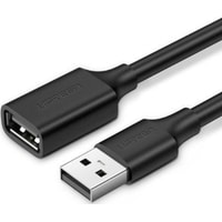 Удлинитель Ugreen US103 USB Type-A - USB Type-A (1 м, черный)