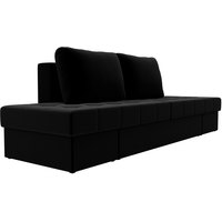 Модульный диван Лига диванов Сплит 101962 (черный)