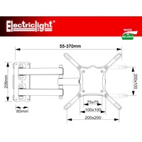 Кронштейн Electric Light КБ-01-66-У (белый)