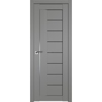 Межкомнатная дверь ProfilDoors 17U L 60x200 (грей, триплекс черный)