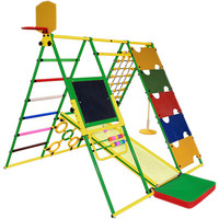 Детский спортивный комплекс Формула здоровья Вершинка W зеленый-радуга