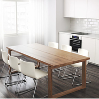 Кухонный стол Ikea Морбилонга (дубовый шпон, коричневый) [903.773.57]