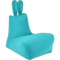 Кресло-мешок Мама рада! Зайчишка с подушкой (бирюзовый, XL, smart balls)