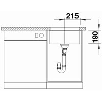Кухонная мойка Blanco Subline 400-U 525990 (черный)