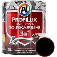 Грунт-эмаль Profilux По ржавчине 3в1 (0.9 кг, черный)