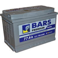 Автомобильный аккумулятор BARS Premium 6СТ-77 АПЗ о.п. (77 А·ч)