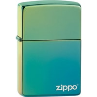 Зажигалка Zippo Classic High Polish Teal Zippo Logo 49191ZL