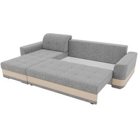 Угловой диван Mebelico Честер 61126 (левый, рогожка, серый/бежевый)