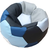 Кресло-мешок Мама рада! Мяч экокожа (белый/серый/голубой/синий, XL, smart balls)