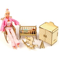 Аксессуары для кукольного домика Теремок Детская для кукол типа Barbie КМБ-14
