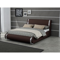 Кровать Ormatek Corso-8 200x200 (экокожа, коричневый)