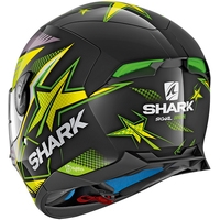 Мотошлем Shark Skwal 2 Draghal (черный/зеленый/желтый)