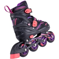 Роликовые коньки Ridex Remi (р. 31-34, черный/фиолетовый/розовый)