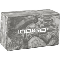 Блок для йоги Indigo IN259 (мраморный серый)