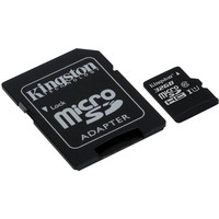 Карта памяти Kingston microSDHC UHS-I (Class 10) 32GB + адаптер [SDC10G2/32GB]