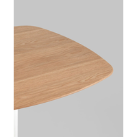 Барный стол Stool Group Form 60x60 T-005H (светлое дерево/белый)
