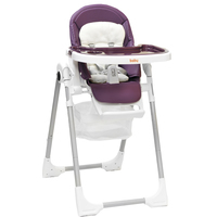 Высокий стульчик Baby Prestige Junior Lux+ (purple) с развивающей дугой Веселый краб