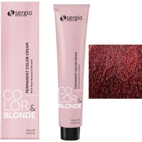 Крем-краска для волос Sergio Professional Color&Blonde 6.6 темно-русый красный