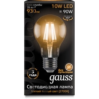 Светодиодная лампочка Gauss Filament A60 E27 10 Вт 2700 К 102802110