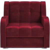 Кресло-кровать Мебель-АРС Аккордеон Барон (бархат, красный Star Velvet 3 Dark Red)
