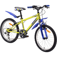 Детский велосипед Racer Turbo 20 (желтый/синий, 2017)