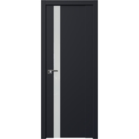 Межкомнатная дверь ProfilDoors 62U L 70x200 (черный матовый, стекло белый лак)