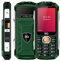 Кнопочный телефон BQ-Mobile BQ-2817 Tank Quattro Power (зеленый)