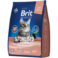 Сухой корм для кошек Brit Premium Cat Sterilized Salmon and Chicken (для стерилизованных кошек с лососем и курицей) 2 кг