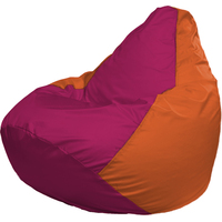Кресло-мешок Flagman Груша Г2.1-388 (фуксия/оранжевый)