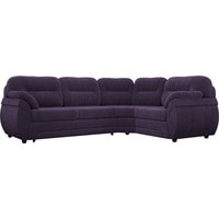 Угловой диван Лига диванов Бруклин 29405 (правый, велюр, фиолетовый)