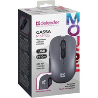 Мышь Defender Gassa MM-105 (серый)
