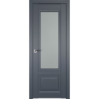 Межкомнатная дверь ProfilDoors 2.103U L 80x200 (антрацит, стекло матовое)