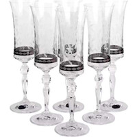 Набор бокалов для шампанского Bohemia Crystal Grace 40792/Q9139/185 (6 шт)