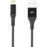 Кабель Silicon-Power Boost Link Nylon LK30AL USB Type-A - Lightning (1 м, черный)
