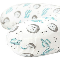 Подушка для беременных Amarobaby Ежики AMARO-4001-Ez (белый)