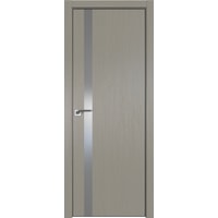 Межкомнатная дверь ProfilDoors 6ZN 80x200 (стоун/стекло серебряный лак)