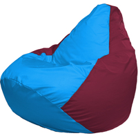 Кресло-мешок Flagman Груша Г2.1-281 (голубой/бордовый)