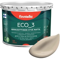 Краска Finntella Eco 3 Wash and Clean Kentta F-08-1-3-LG174 2.7 л (бежевый)