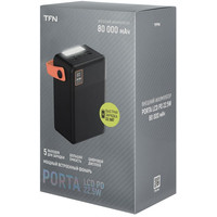 Внешний аккумулятор TFN Porta LCD PD 22.5W 80000mAh (черный)