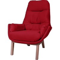 Интерьерное кресло Шелтер-Мебель Бронкс (ножки - цвет натур. дерево, цвет ткани - 644)