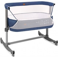 Приставная детская кроватка Nuovita Accanto Vicino (темно-синий лен)